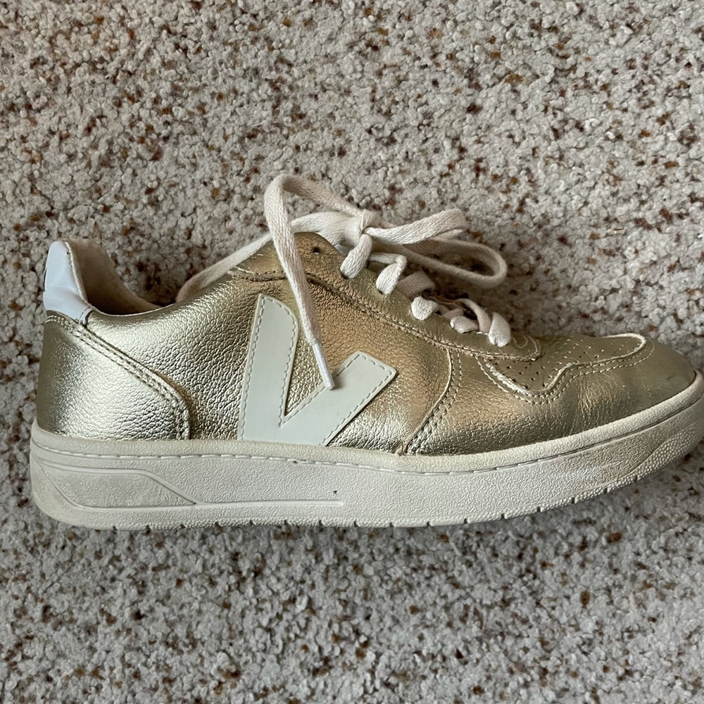 Gold, Veja x Madewell sneakers